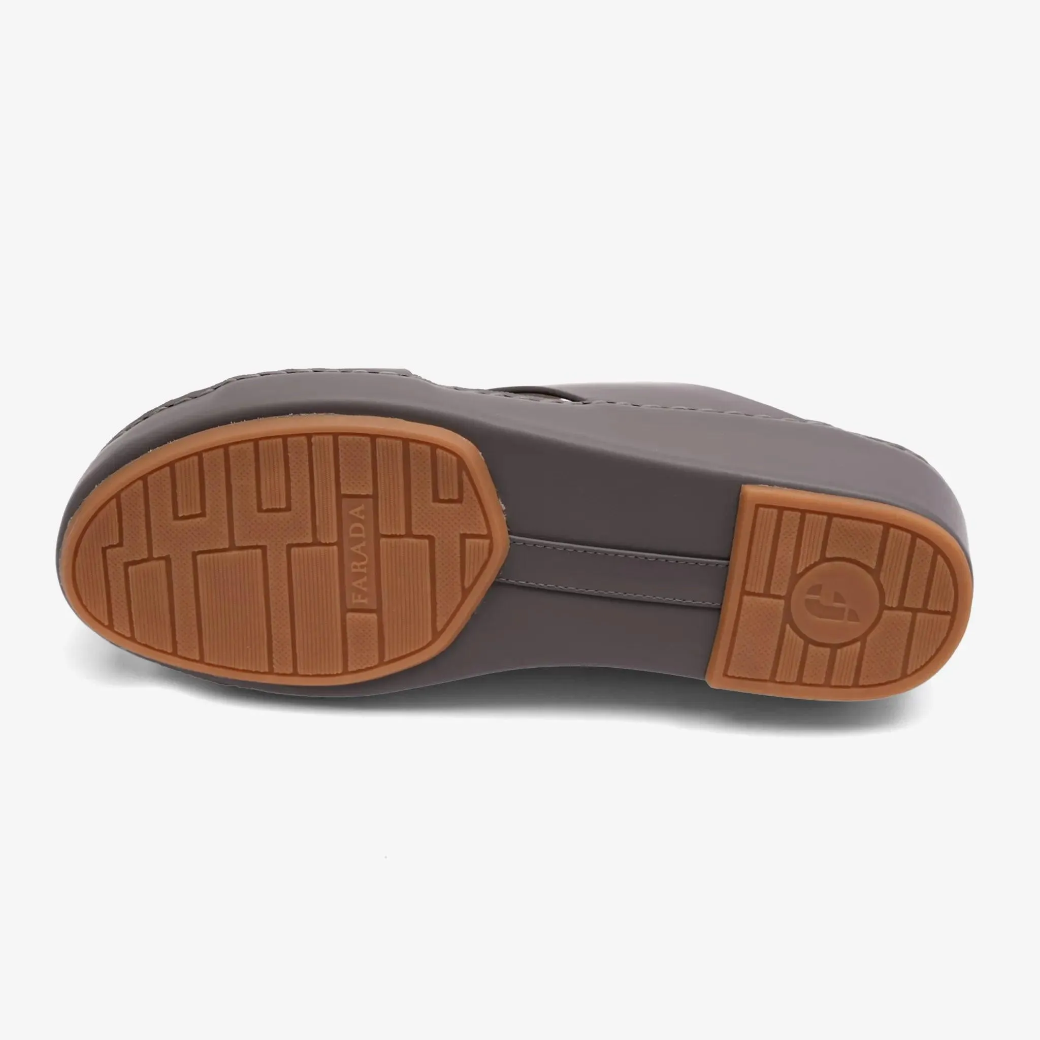 FARADA TIMELESS UNLINED HAMMERED ARABIC SANDALS SCHIST