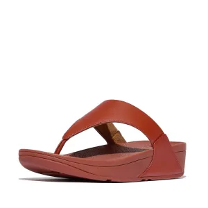 FitFlop Lulu Leather Sandals - Terracotta