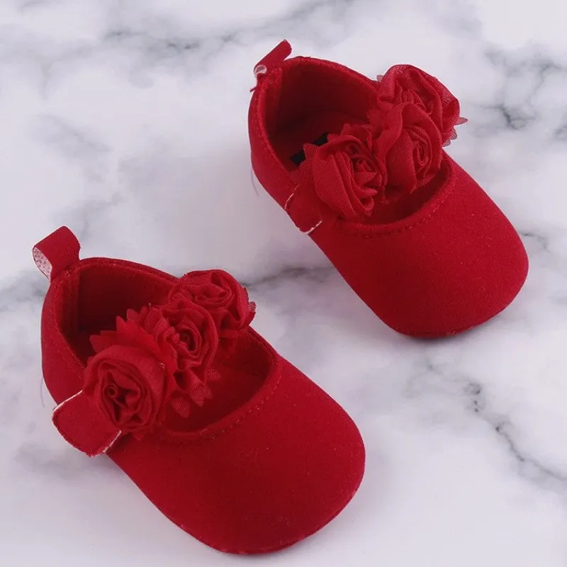 Flower Mary Jane Flats for Baby Girls