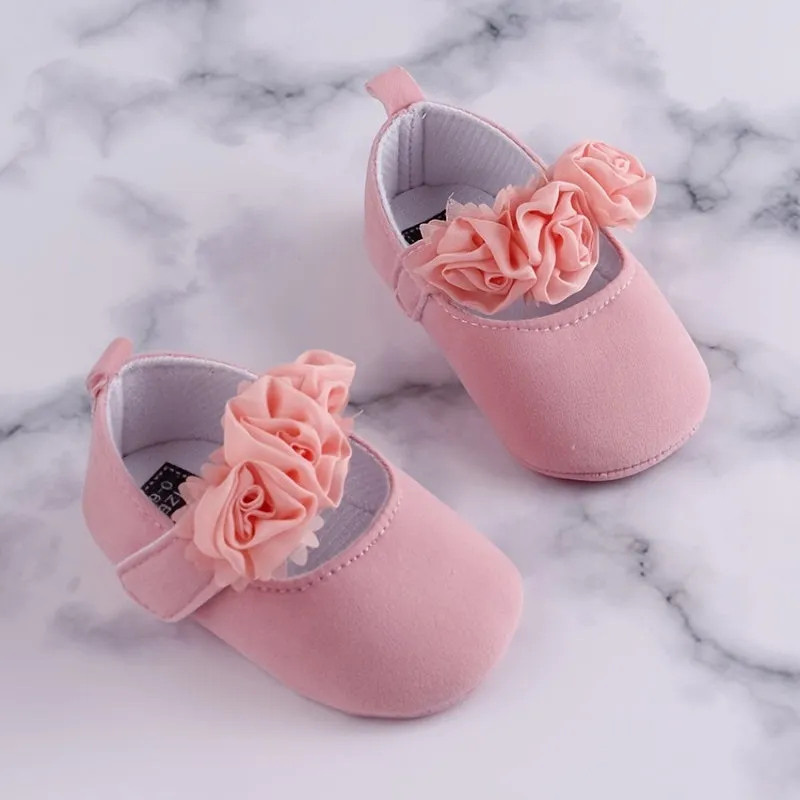 Flower Mary Jane Flats for Baby Girls