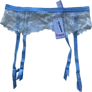 Freya Blue Lace Garter Belt Offbeat UK S