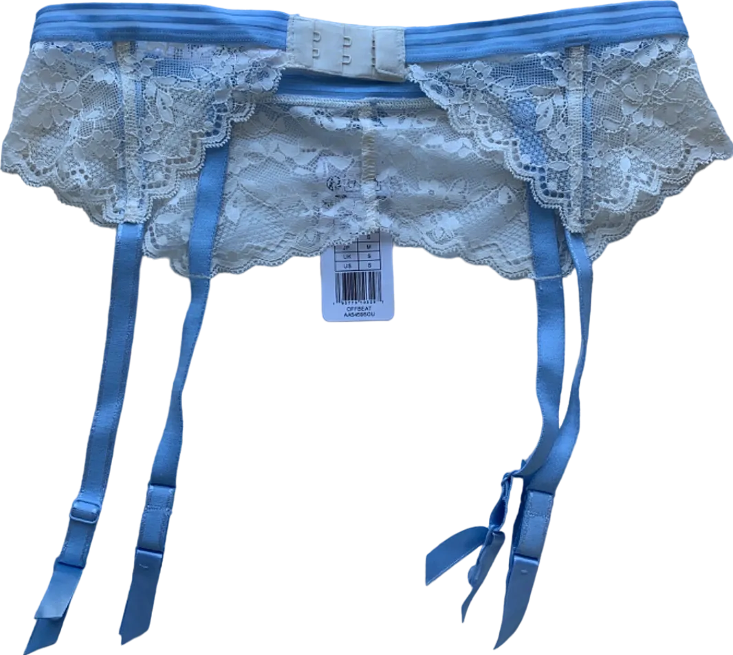 Freya Blue Lace Garter Belt Offbeat UK S