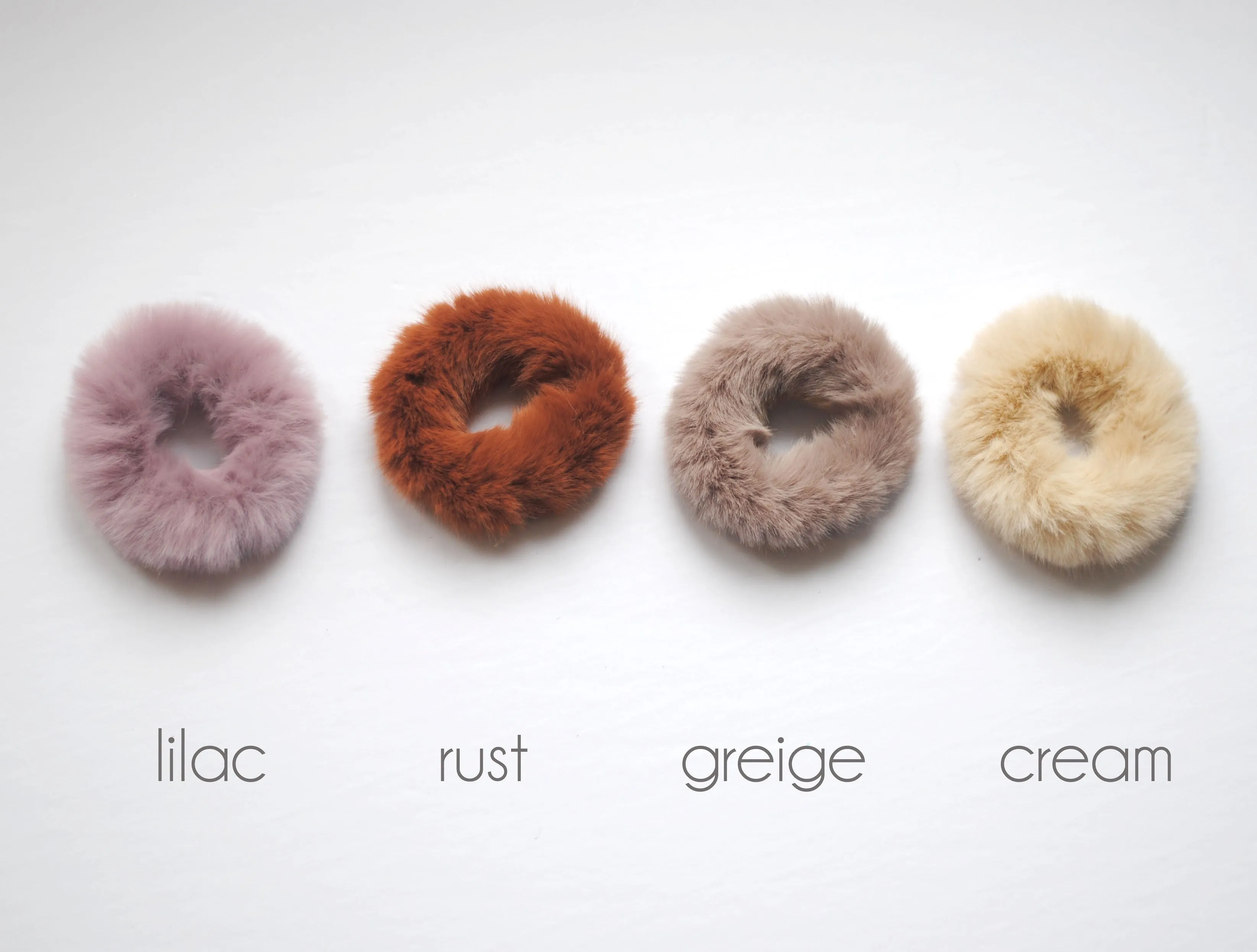 Fuzzy Scrunchies 8 Colors