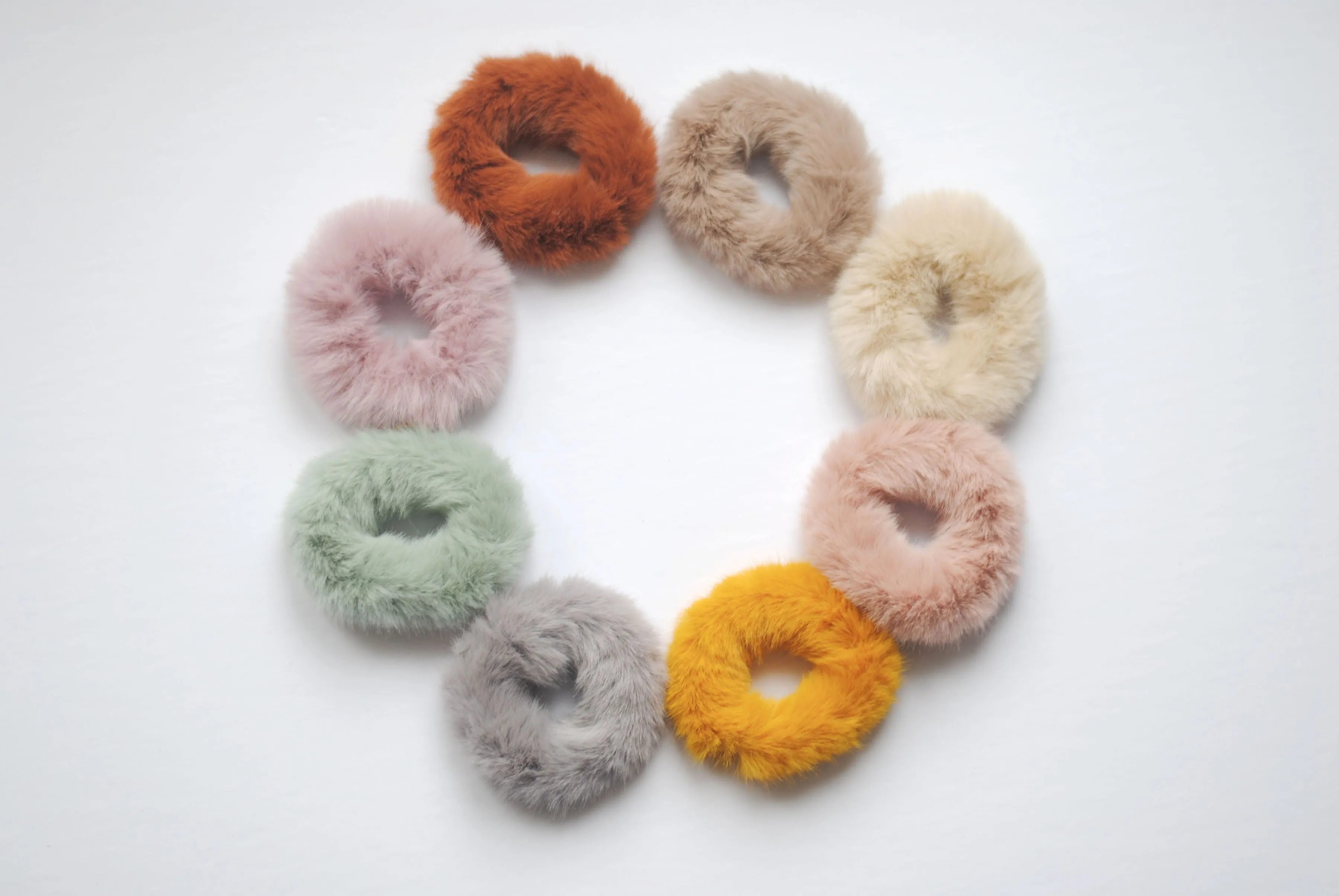 Fuzzy Scrunchies 8 Colors