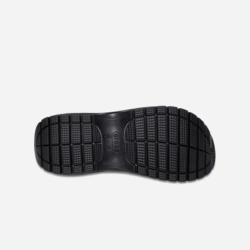 Giày Sandals Unisex Crocs Classic Mega Crush - Đen