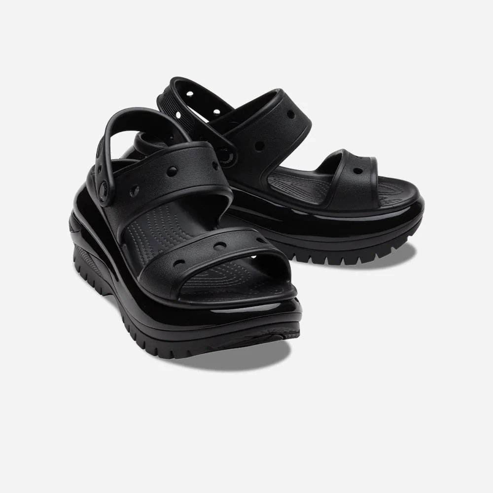 Giày Sandals Unisex Crocs Classic Mega Crush - Đen