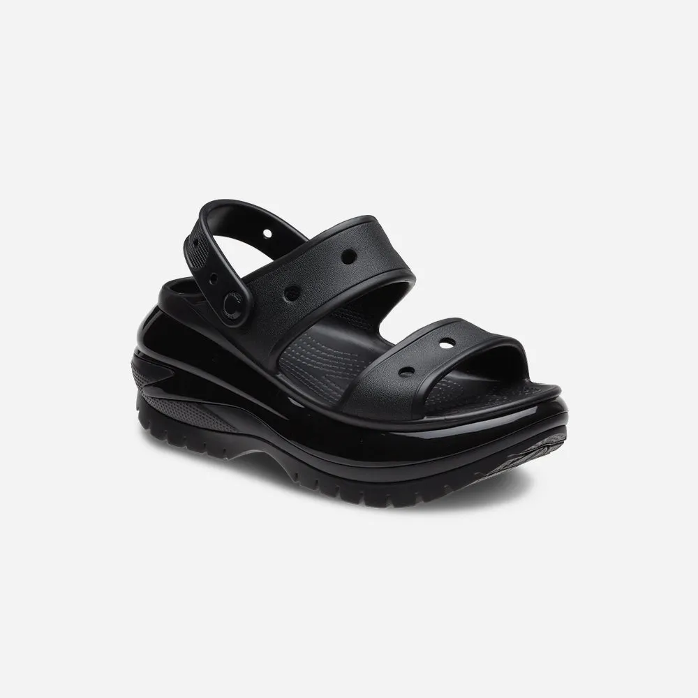 Giày Sandals Unisex Crocs Classic Mega Crush - Đen