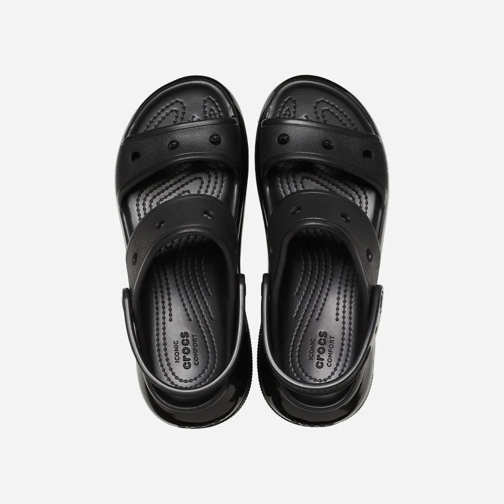 Giày Sandals Unisex Crocs Classic Mega Crush - Đen
