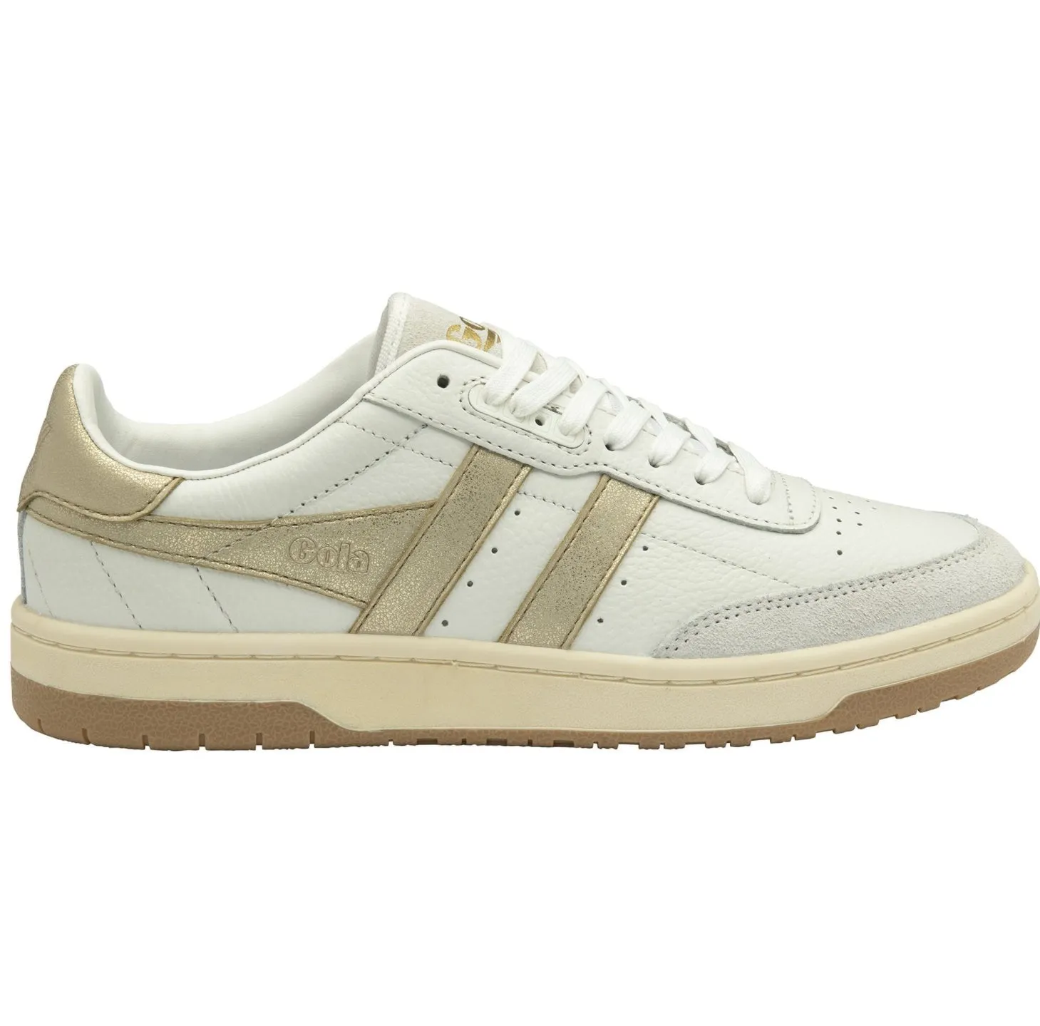 {Gola} Classics Women's Falcon Mirror Sneakers - White   Gold