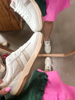 {Gola} Classics Women's Falcon Mirror Sneakers - White   Gold