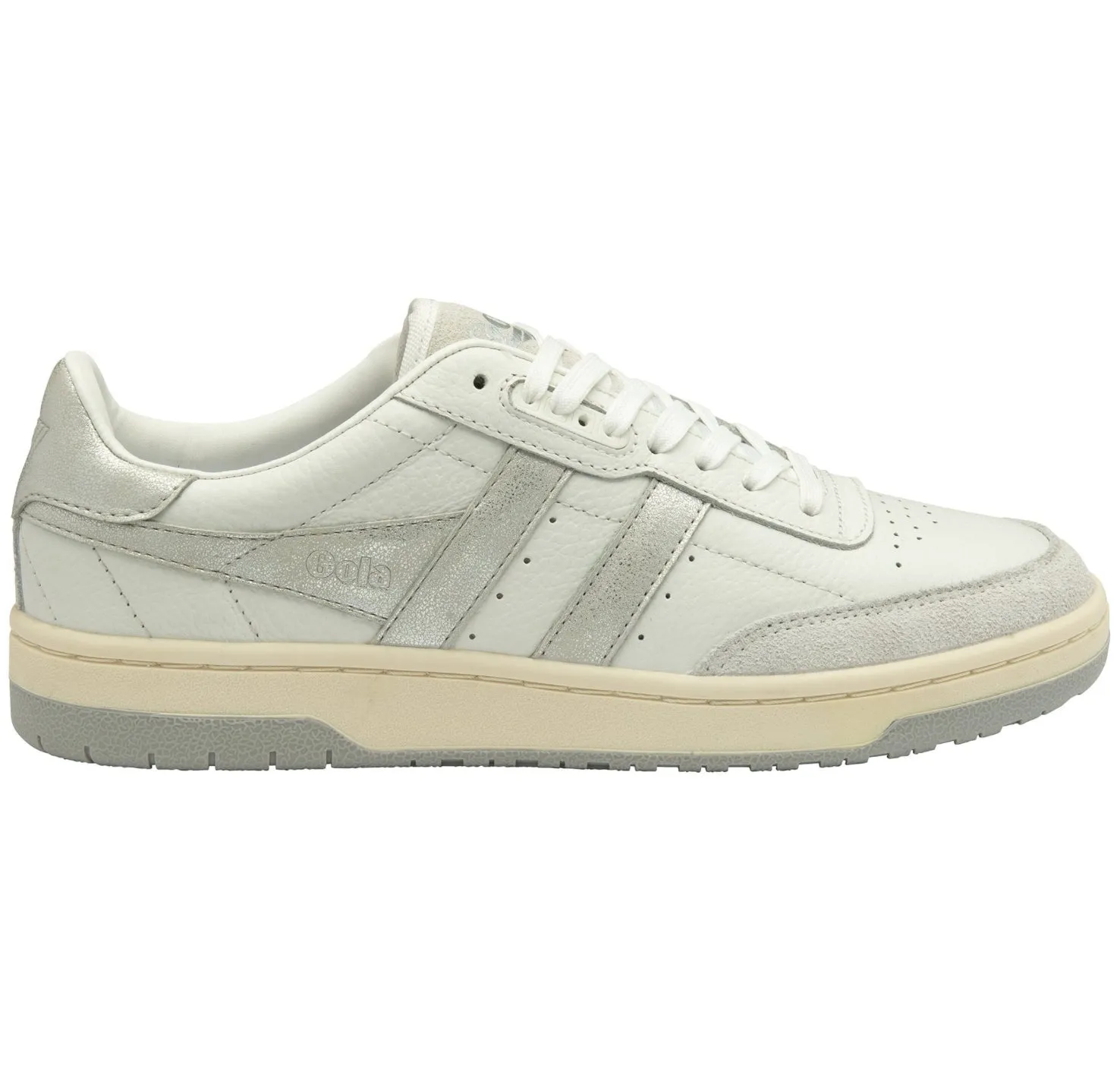 {Gola} Classics Women's Falcon Mirror Sneakers - White   Silver