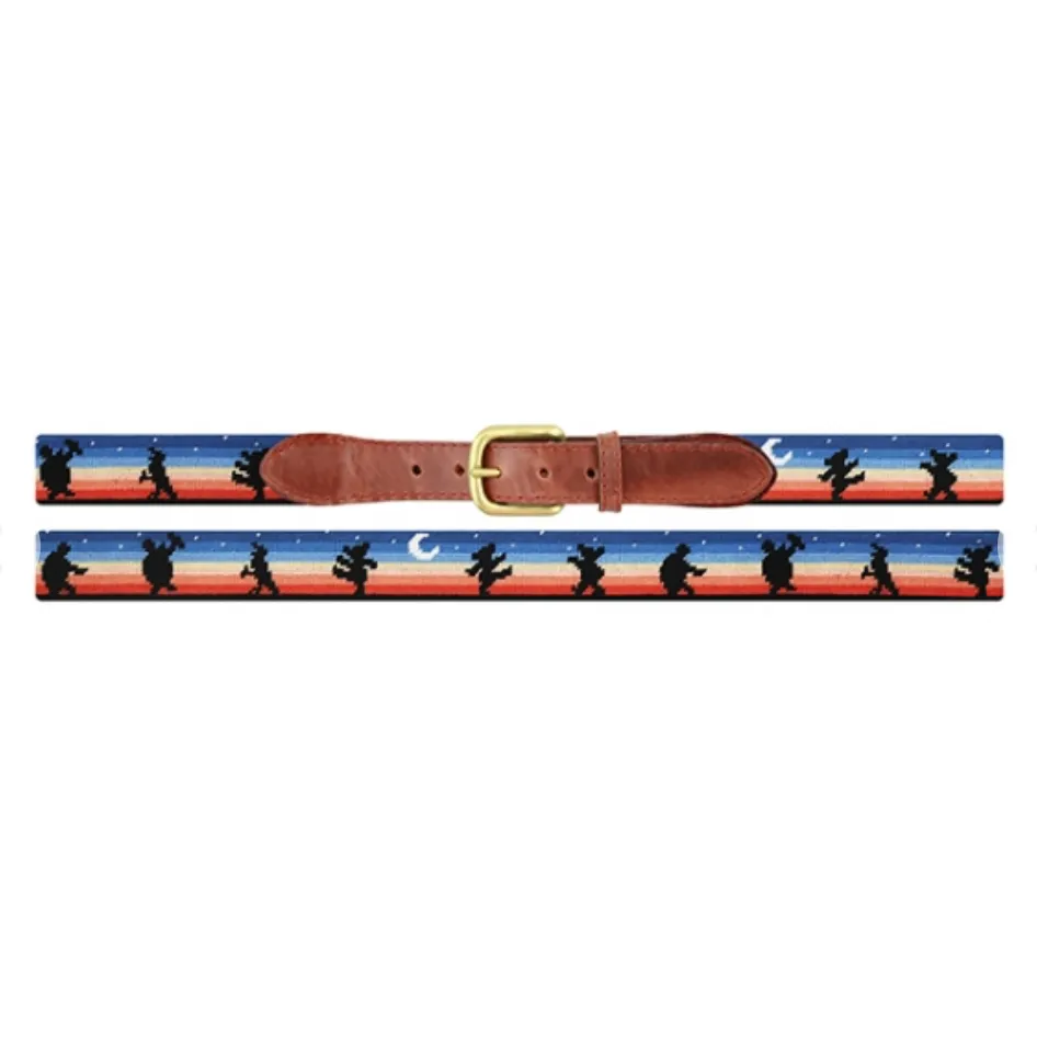Grateful Dead Moondance Needlepoint Belt