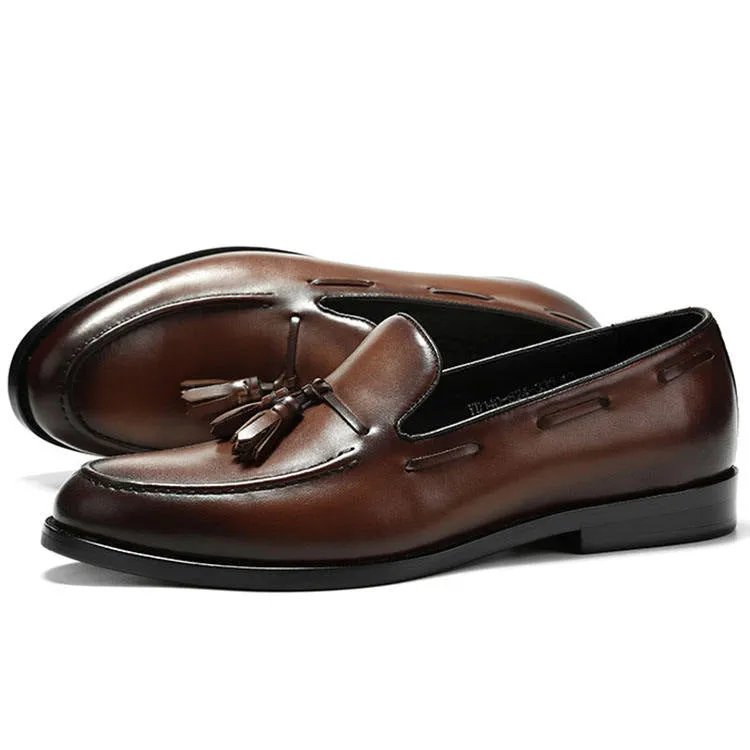Handmade Full Grain Leather Elegant Loafers