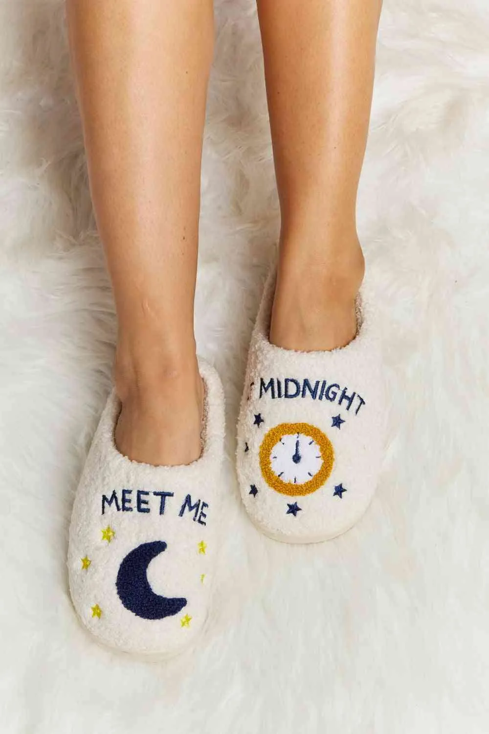 Hazel Blues® |  Melody Printed Plush Slide Slippers