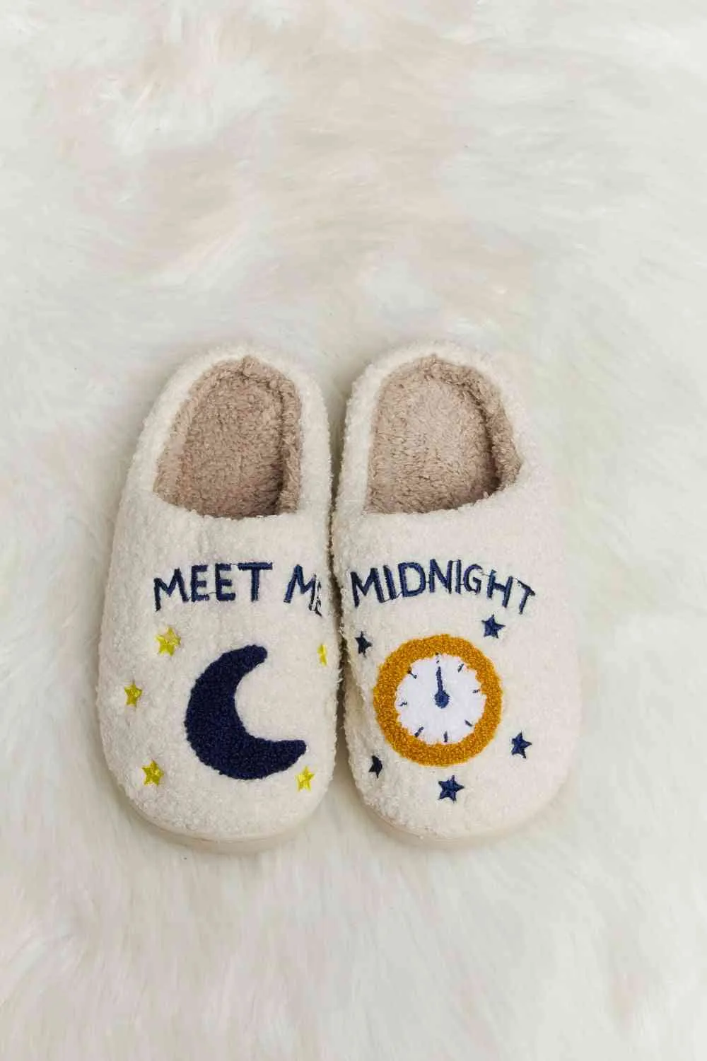 Hazel Blues® |  Melody Printed Plush Slide Slippers