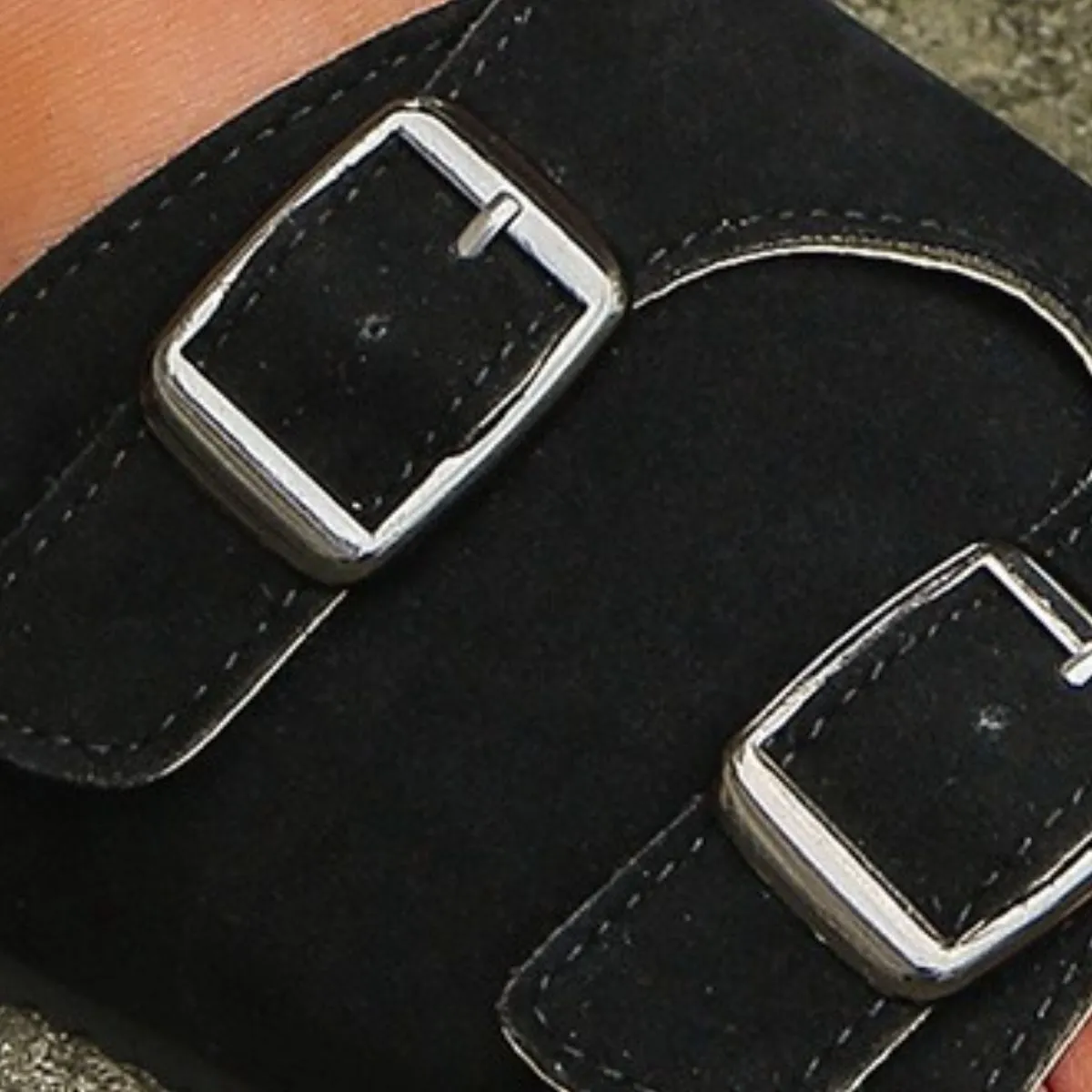 Hazel Blues® |  Metal Buckle Open Toe Sandals