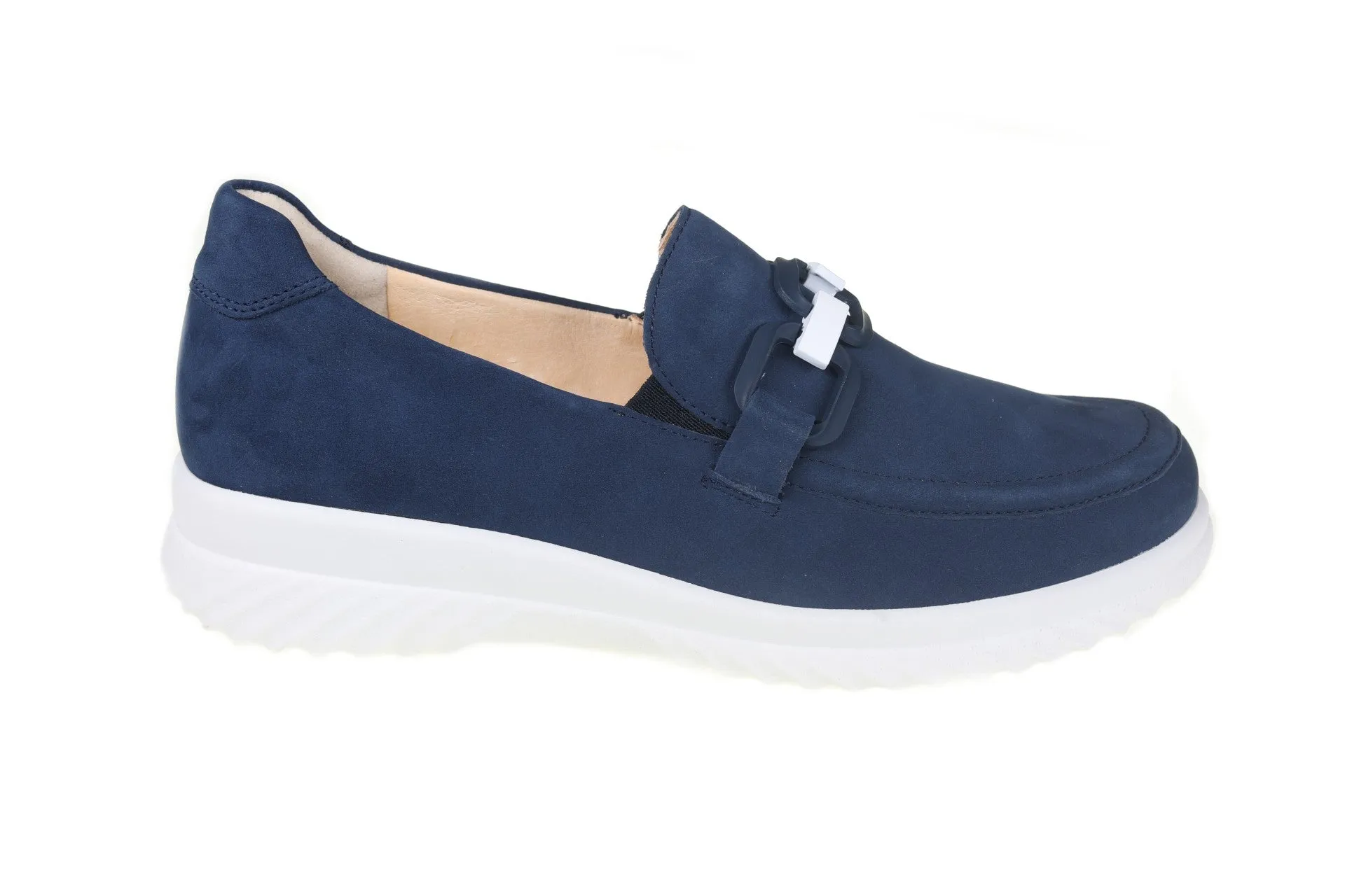 'Heike' women's wide fit (H) loafer - Blue