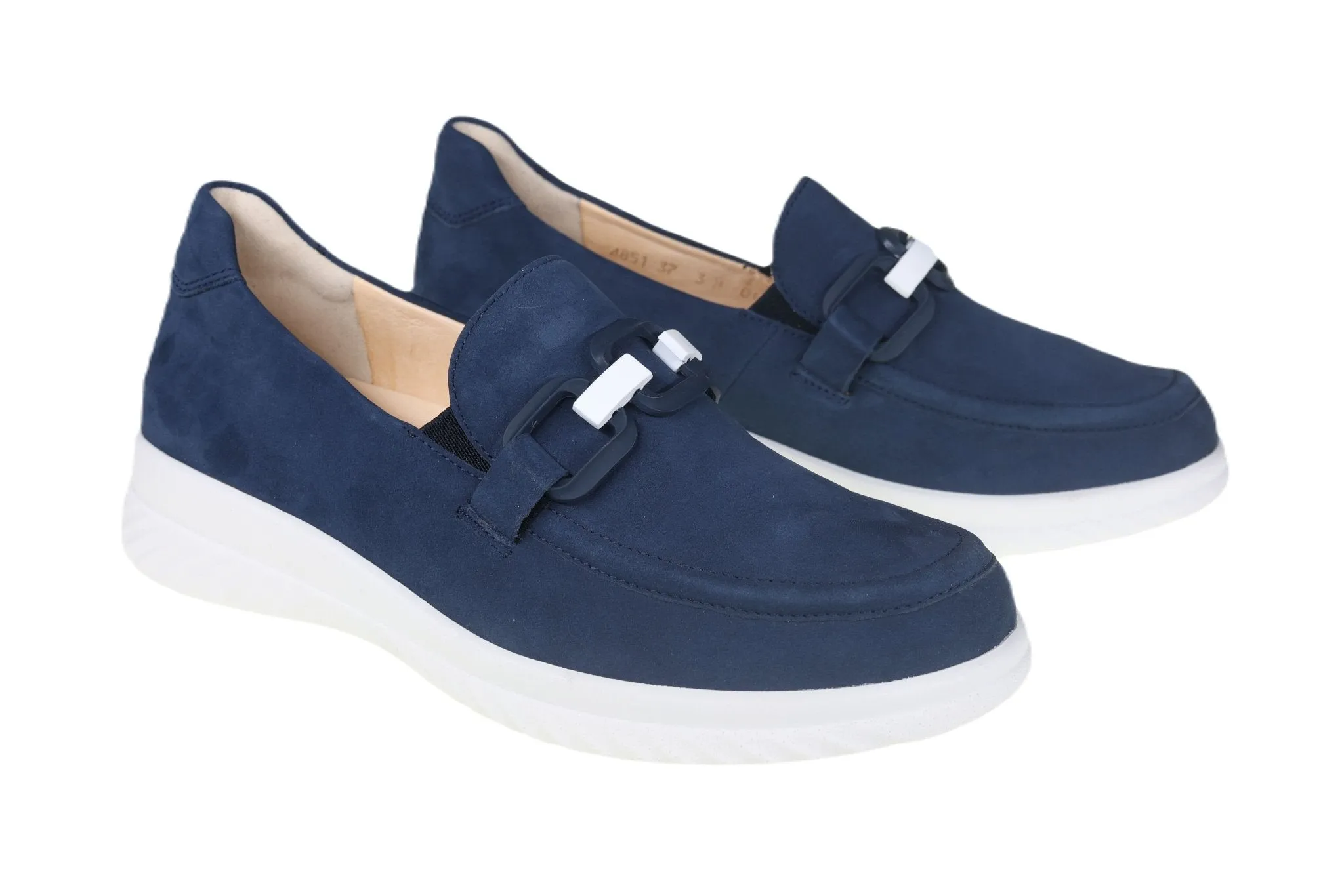 'Heike' women's wide fit (H) loafer - Blue