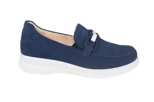 'Heike' women's wide fit (H) loafer - Blue