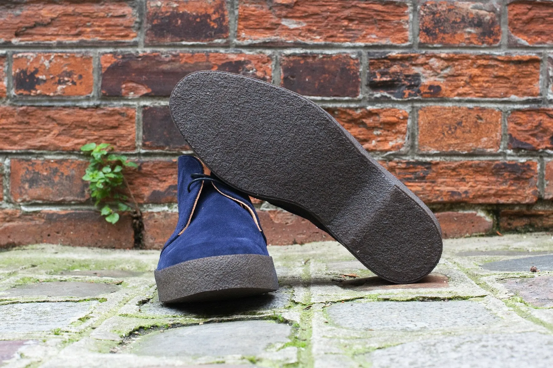 Hi Top Navy Suede
