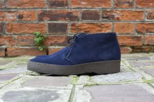 Hi Top Navy Suede