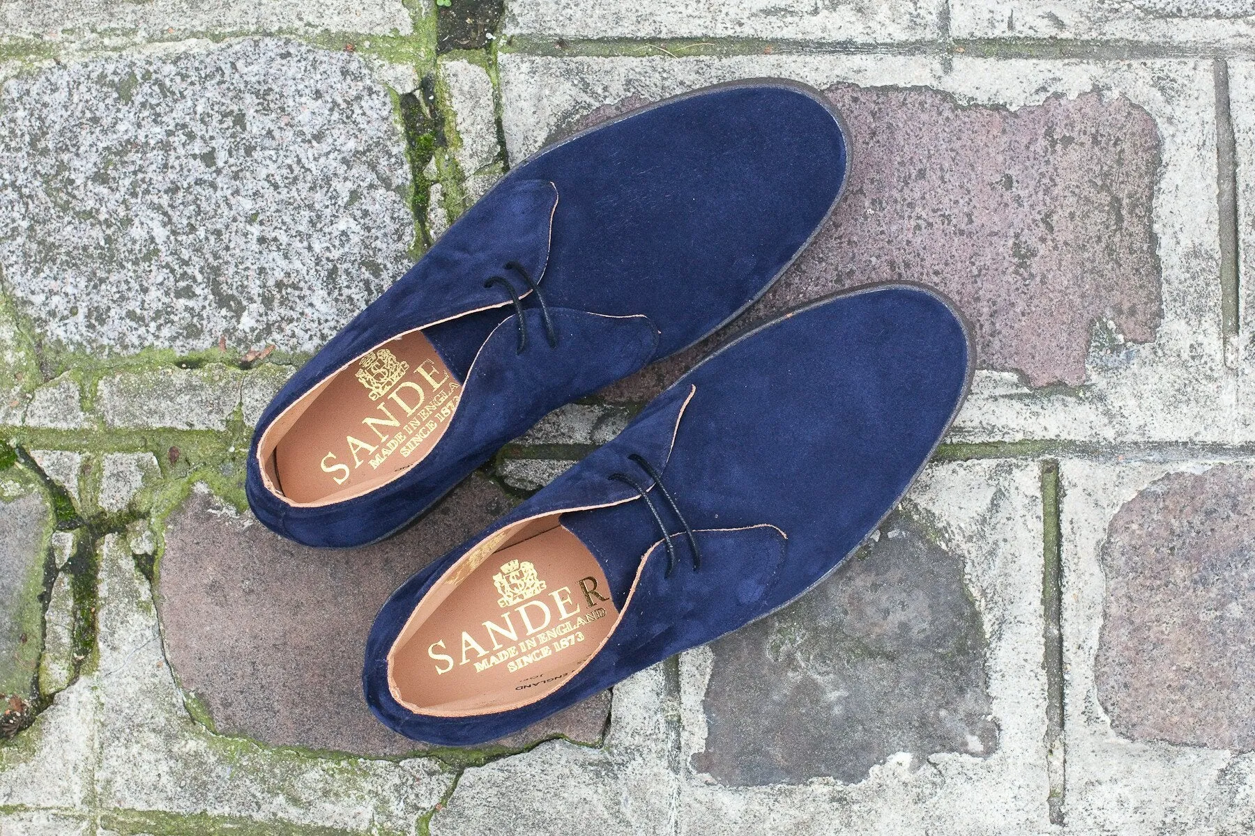 Hi Top Navy Suede