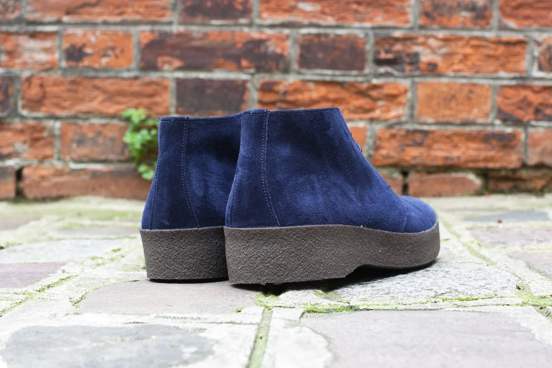 Hi Top Navy Suede