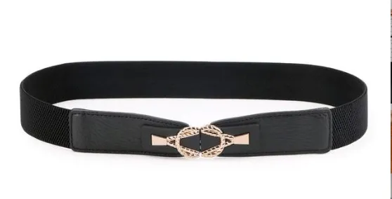 High Waist Elastic Stretchy Belt - JASGOOD 2018 New Design Mid Cinch Retro Dress Waist Belt For Women.