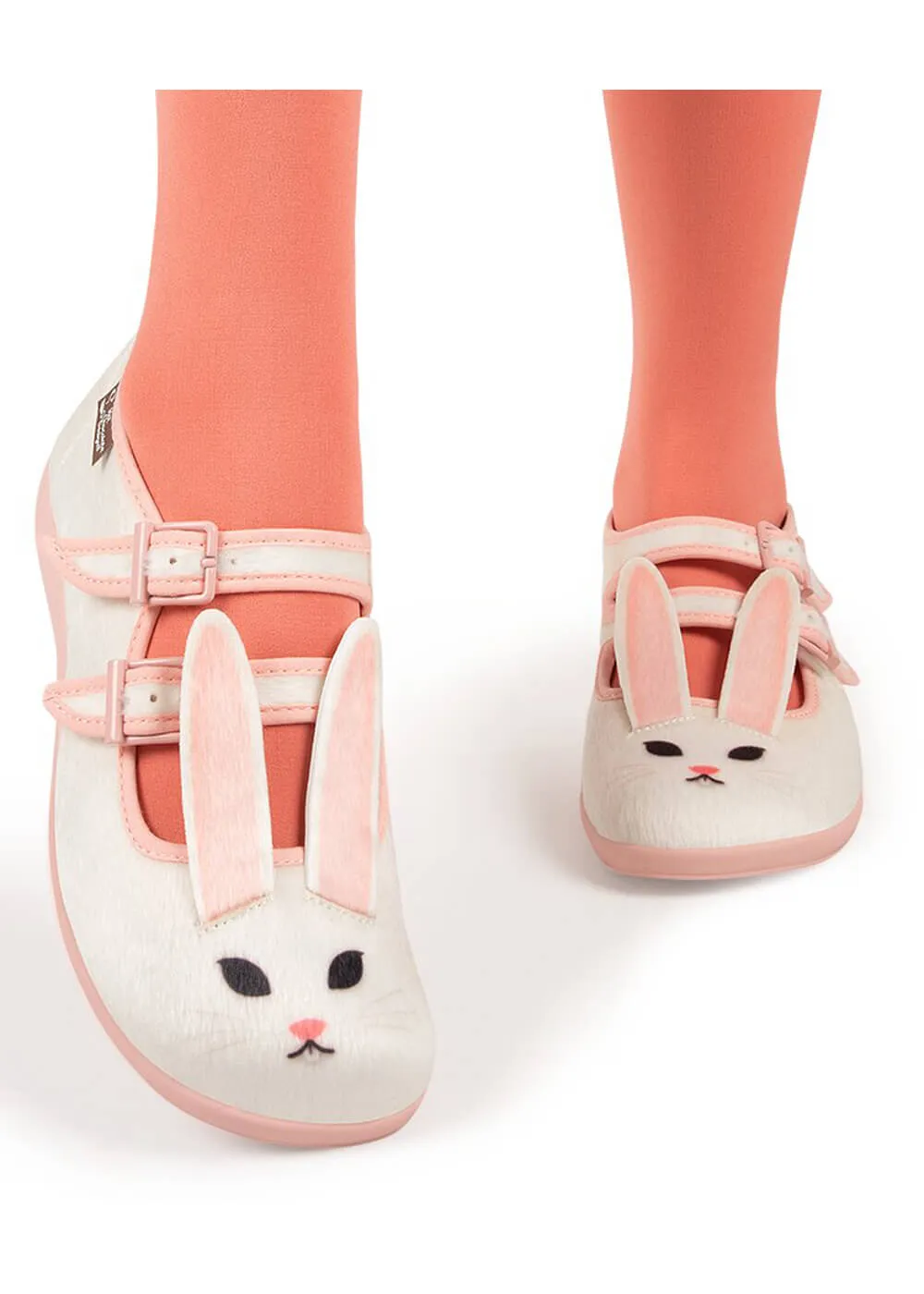 Hot Chocolate Design Rabbit Mary Janes Ballet Flats