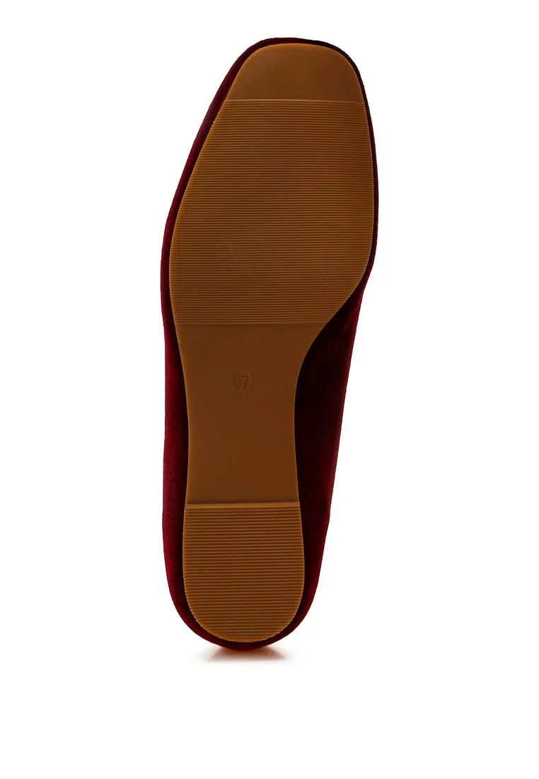 Iconic Tassel Detail Velvet Loafers By RUW