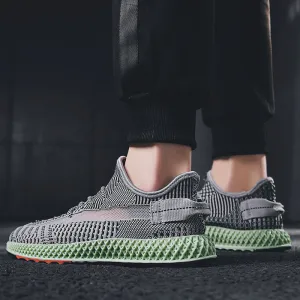 INS hip hop Spring Summer Fashion Fly Weave Sneakers Lighted Breathable Men Casual Shoes Jogging Tenis Masculino Sneaker