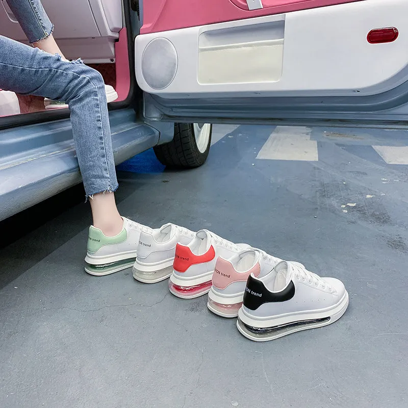 INSTOCK-Breathable McQueen white sneakers for women