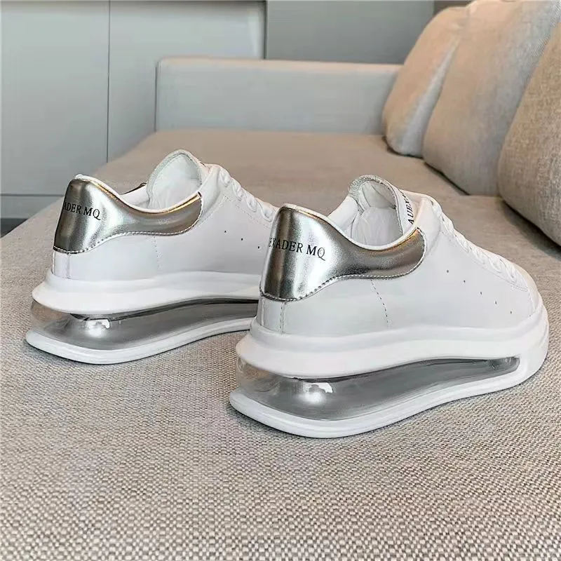 INSTOCK-Breathable McQueen white sneakers for women
