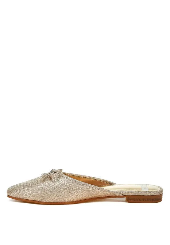 Jaylor Party Bow Slip-On Mules