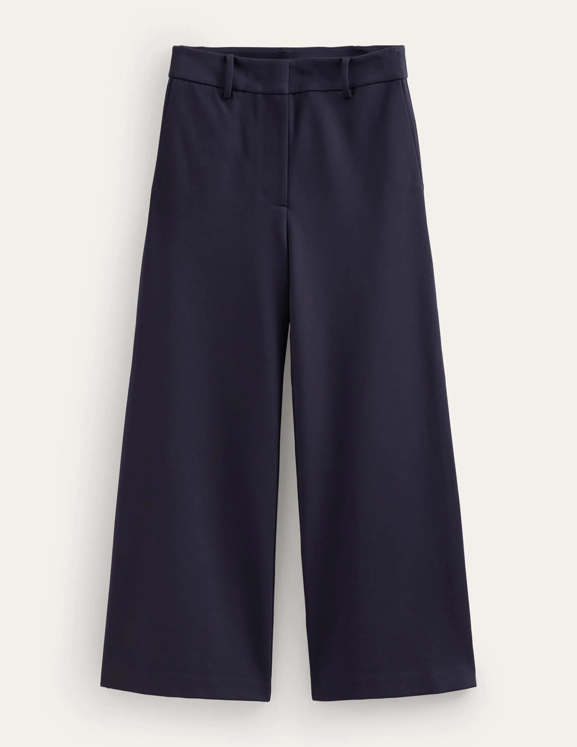 Jersey-Culotte mit weitem Bein-Marineblau
