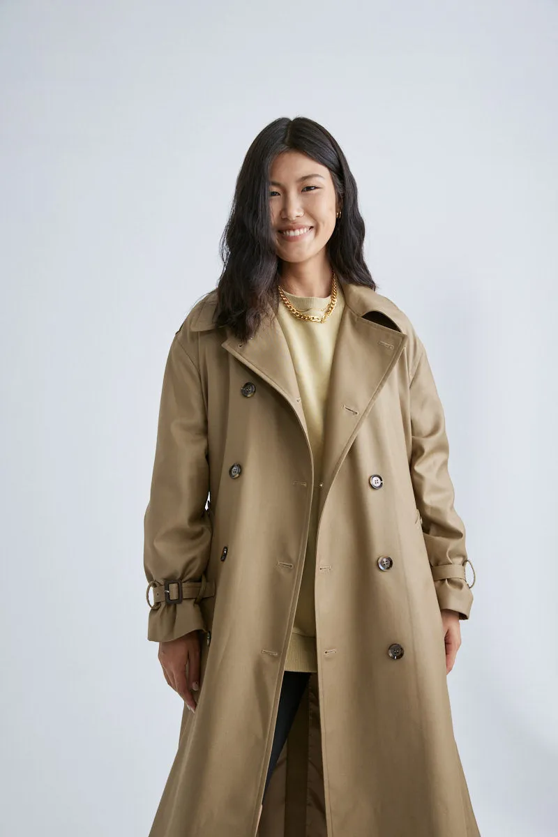 JL094A Military Officer Classic Twill Trench Coat