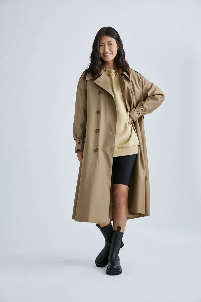 JL094A Military Officer Classic Twill Trench Coat