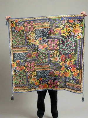 Johnny Was Silk Scarf - Brush Painted C92825-3