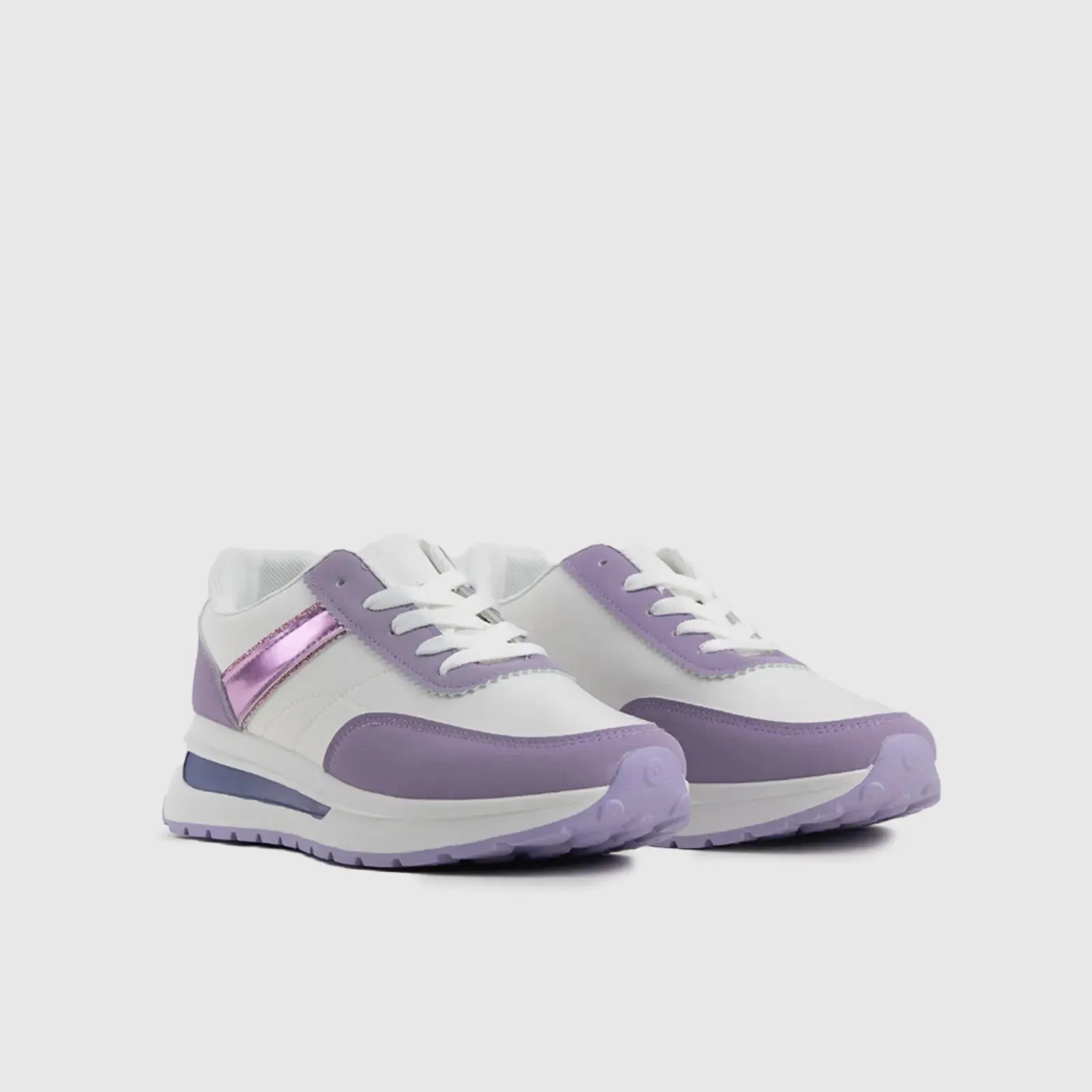 K7 Elyna Statement Sneakers White/Purple