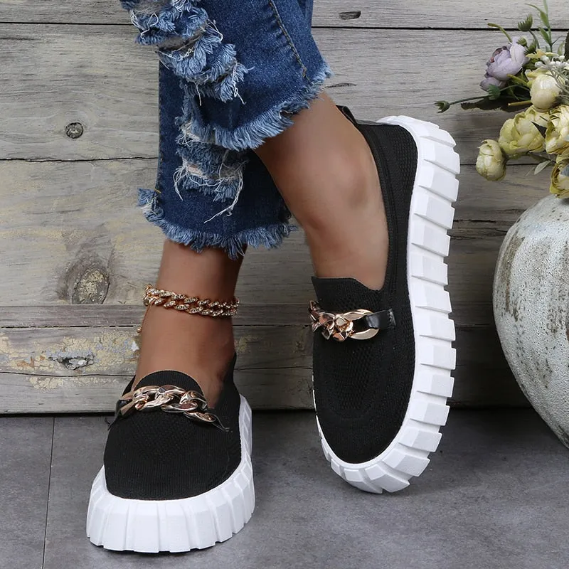 Kelsey® | Chain Sneakers Are Comfortable And Trendy For The Summer!