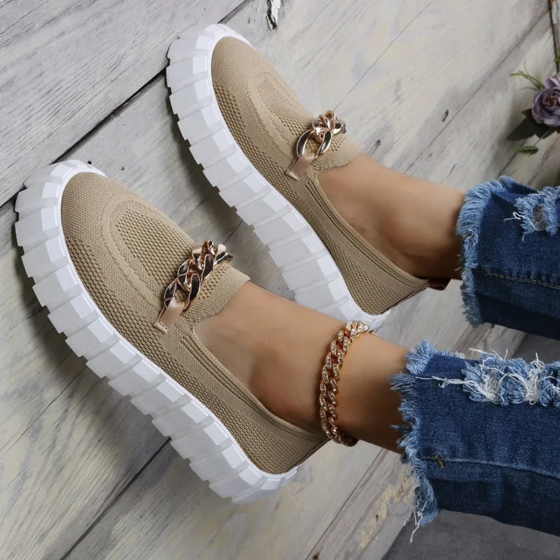 Kelsey® | Chain Sneakers Are Comfortable And Trendy For The Summer!