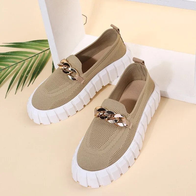 Kelsey® | Chain Sneakers Are Comfortable And Trendy For The Summer!