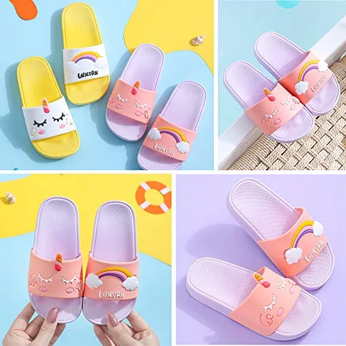 Kids Classic Cute Cartoon Lightweight Sandals (Rainbow Purple)