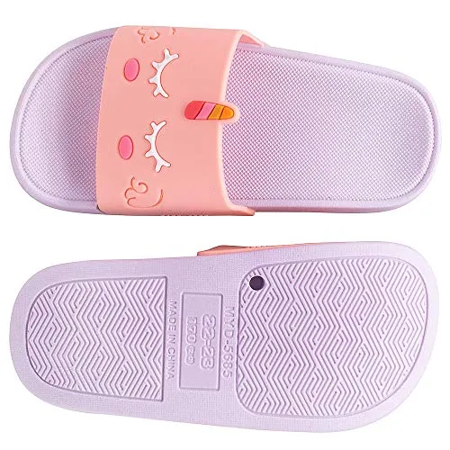 Kids Classic Cute Cartoon Lightweight Sandals (Rainbow Purple)