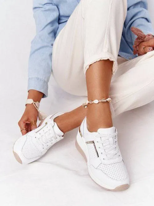 Lace Up Breathable Sneakers