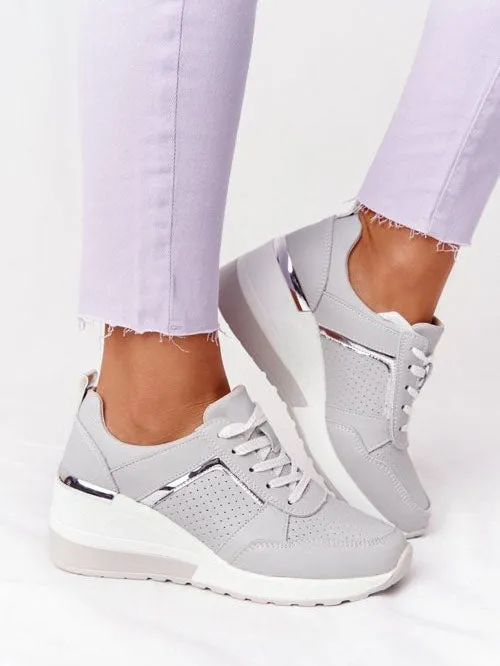 Lace Up Breathable Sneakers