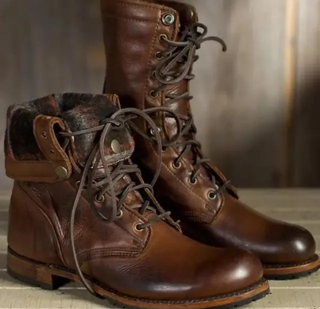 Lavender | Winter Laced Boots