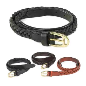 Leather Plaited Belt