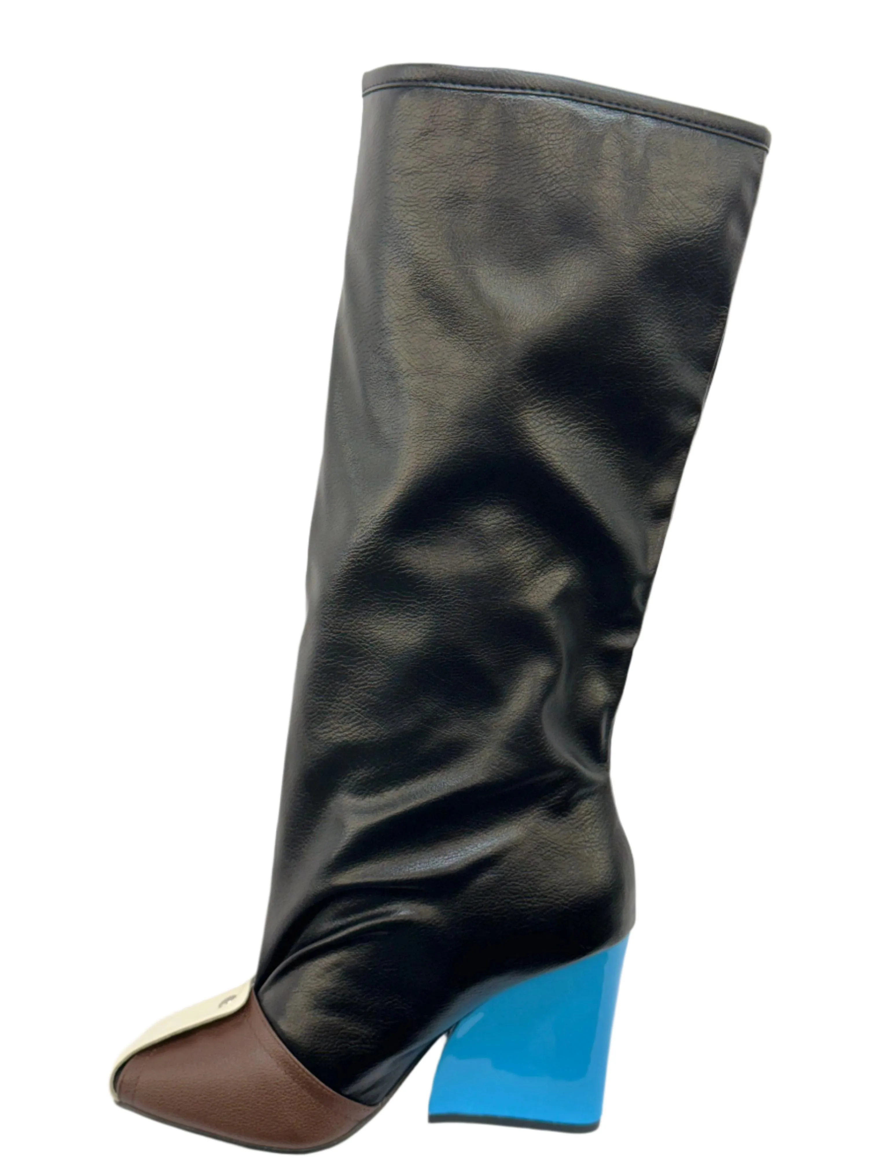 Lemonade SENNA Women Wedge Boots Knee High Fashion Pull On Boots