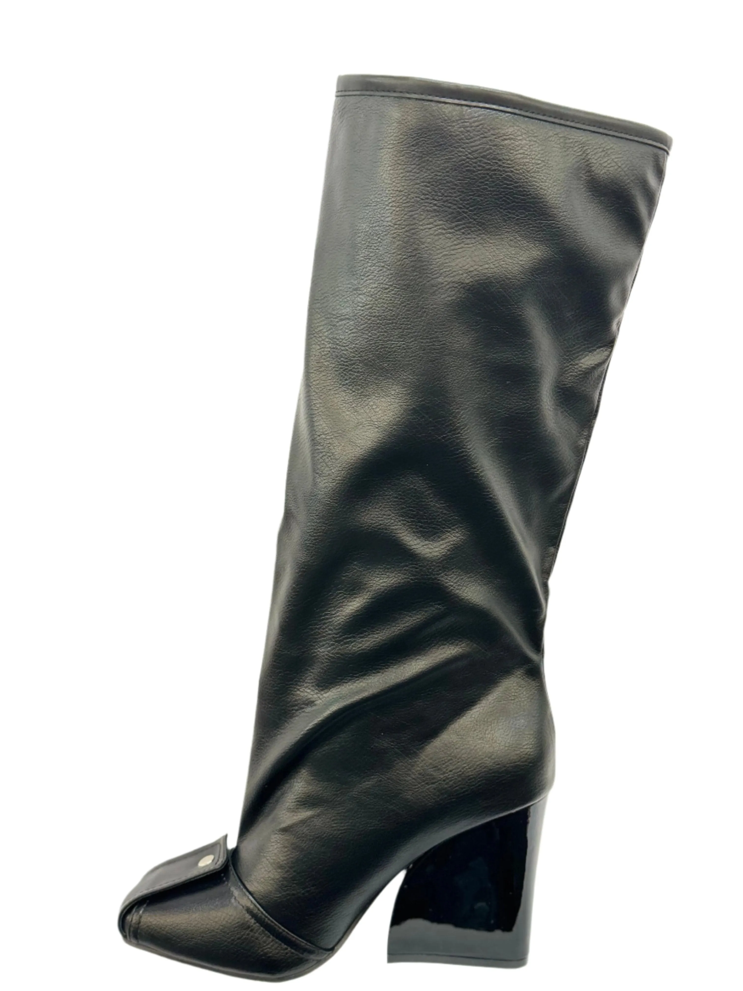 Lemonade SENNA Women Wedge Boots Knee High Fashion Pull On Boots